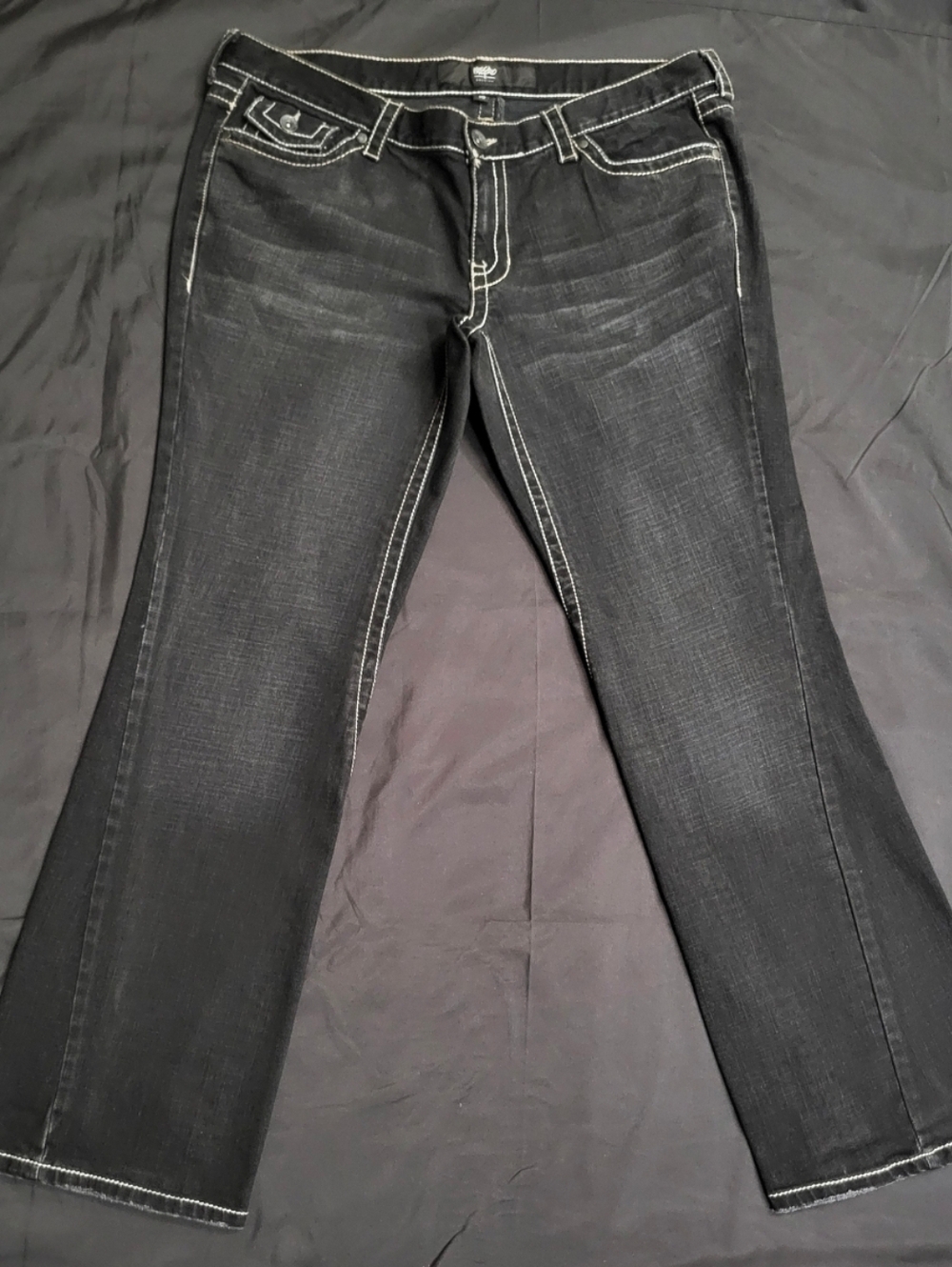 Mossimo Premium Black Boot-Cut Jeans Women Size 18